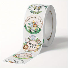 Cartoon Animal Stickers Packaging Holiday Decorations Thank You Stickers