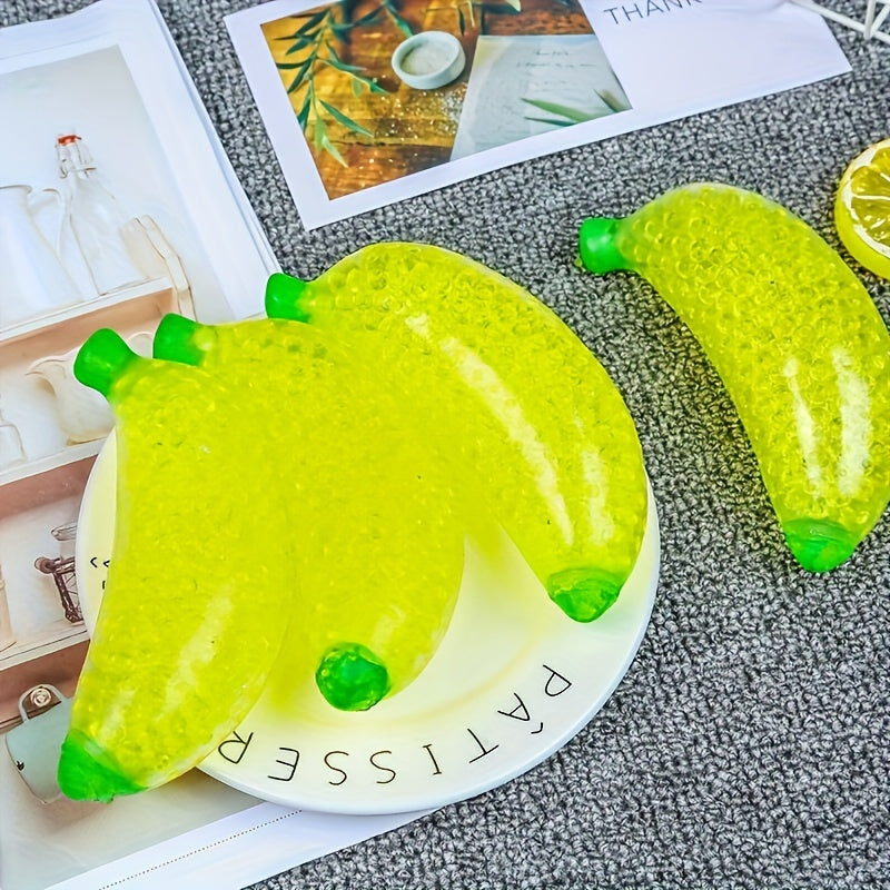 3pcs Simulation Banana Squeeze Toy Anti Anxiety Decompression Toys