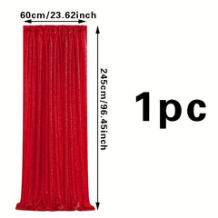 Red Sequin Backdrop Cloth Christmas Party Decoration