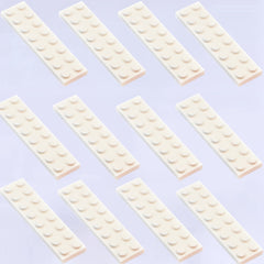 12pcs Building Blocks 2x8 Low Wall Bricks Farm Garden Character