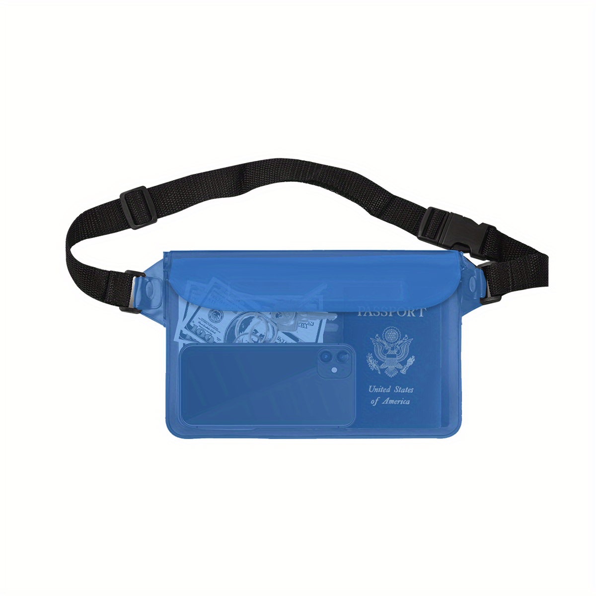 Waterproof Pouch Bag With Adjustable Waist Strap for Water Activities