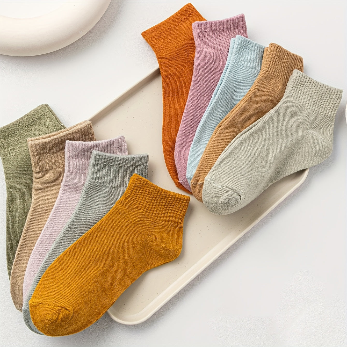 10 Pairs Comfy Breathable Short Sports Socks Women Stockings