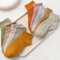 10 Pairs Comfy Breathable Short Sports Socks Women Stockings