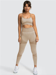 Stretchy Sports Bra and High Waist Legging Set