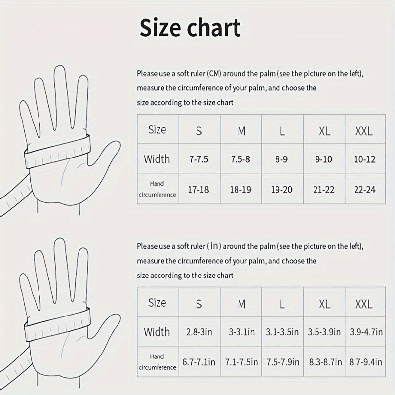 Warm Fleece Thermal Gloves for Outdoor Activities and Winter Sports