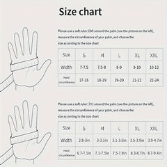Warm Fleece Thermal Gloves for Outdoor Activities and Winter Sports