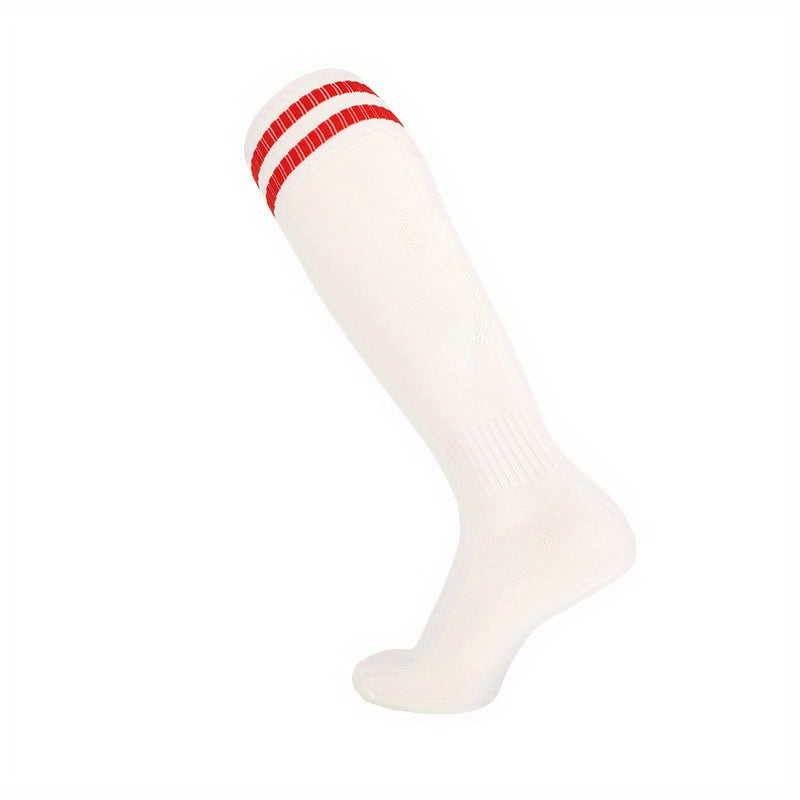 Thickened Football Socks Over Knee Striped Sports Socks