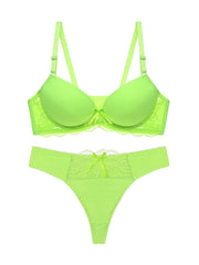 Sexy Lace Lingerie Set Comfortable Stretch Bra & Cheeky Panties