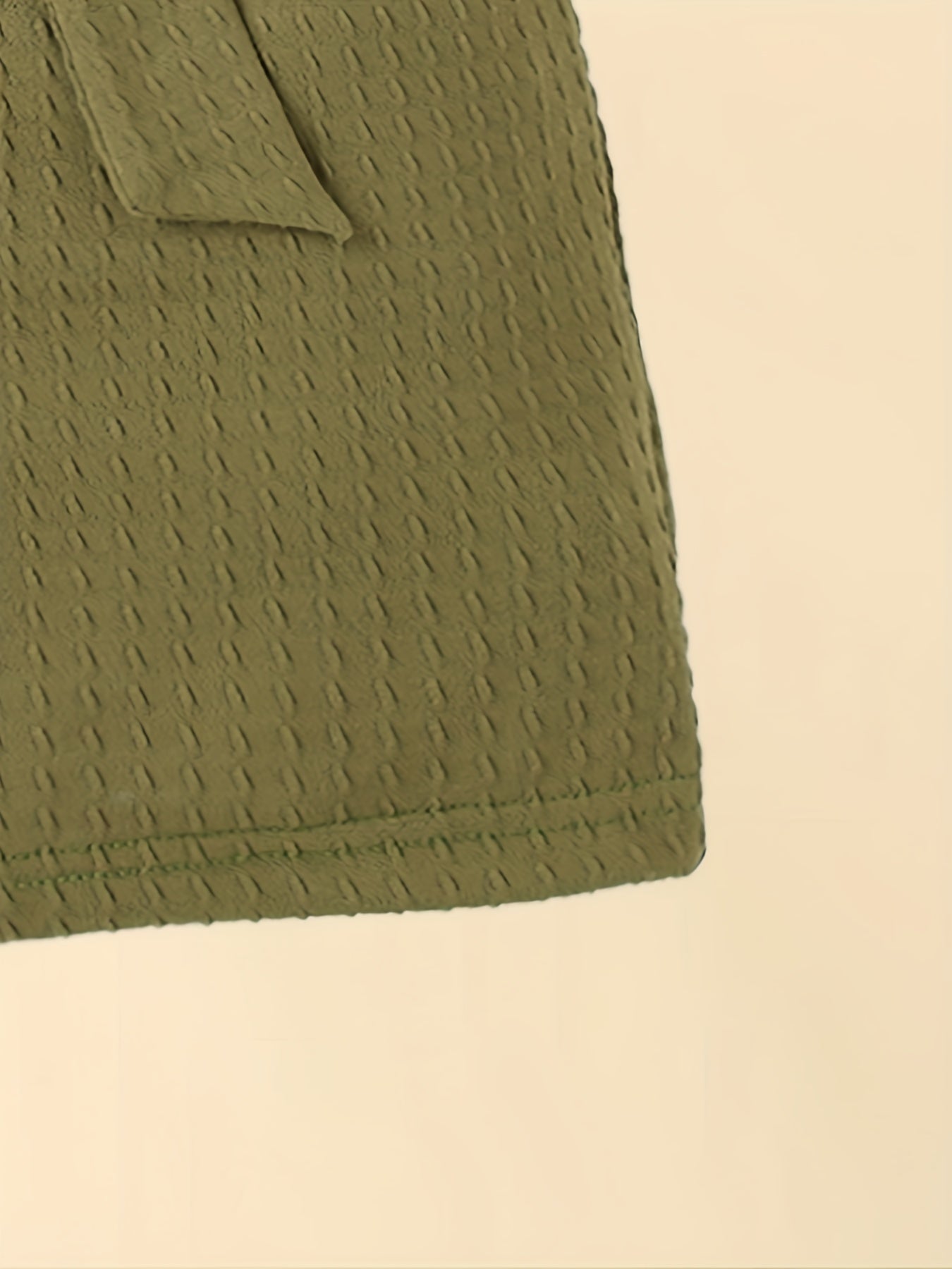 Girl's Back Buckle Jumpsuit with Belt - Summer Clothes