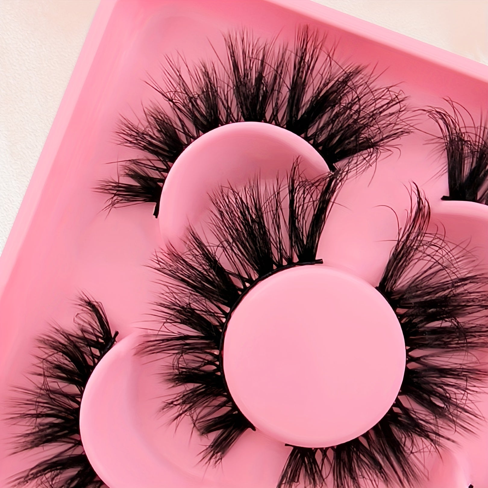 3 Pairs Fluffy Faux Mink Eyelashes for Cat Eye Look
