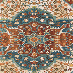 Cashmere Fabric Area Rug Lightweight Washable Carpet