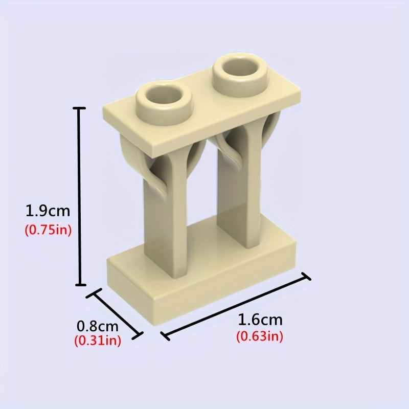 Farm Building Block Set with Columns, Fence