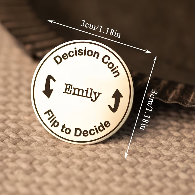 Custom Decision Coin for Couples Stainless Steel Gift Anniversary