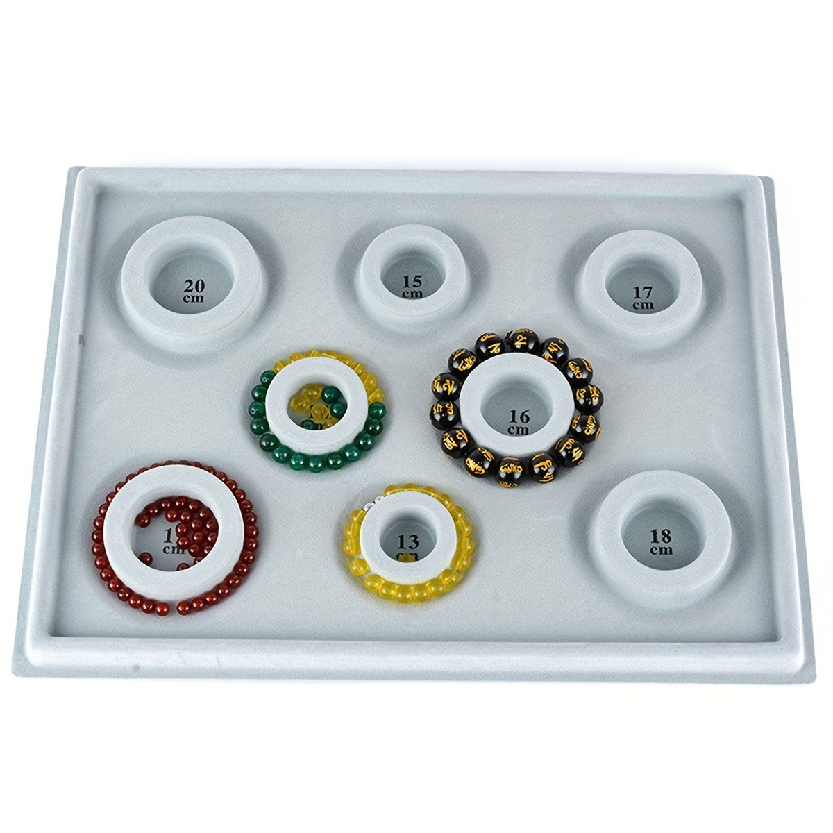 3pcs DIY Beading Tray Bead Board Bracelet Flocked Bead Board