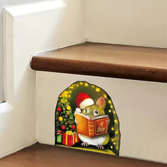 Cartoon Mouse Cave Bedroom Entrance Stair Home Wall Decoration