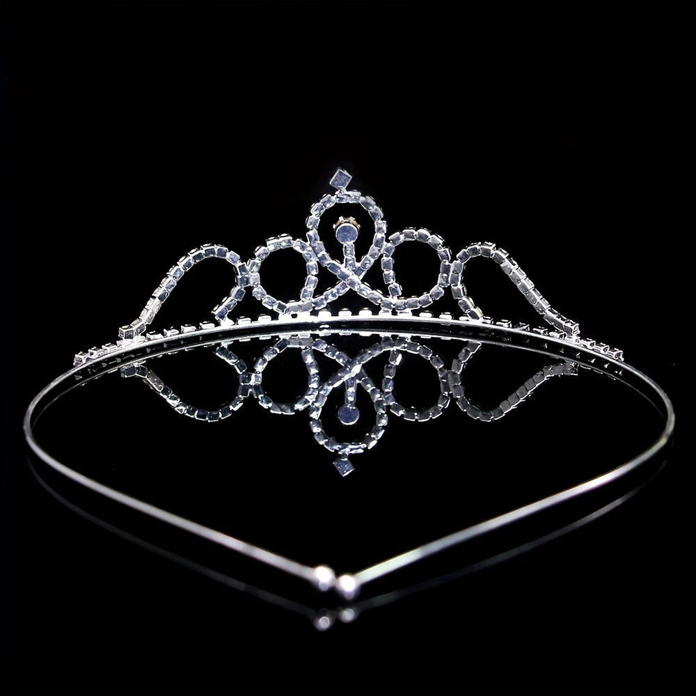 Rhinestone Queen Crown Tiara Headband Bridal Wedding Hair Accessories
