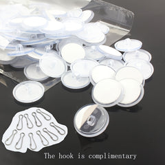 50pcs Transparent Ceiling Hook Self Adhesive Strong Hook Christmas Light