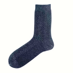 Men's Thick Wool Crew Socks, Winter Warm Velvet, Non-slip, Sweat-absorbent