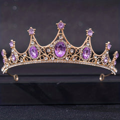 Girls Rhinestone Crown Performance Costume Accessories