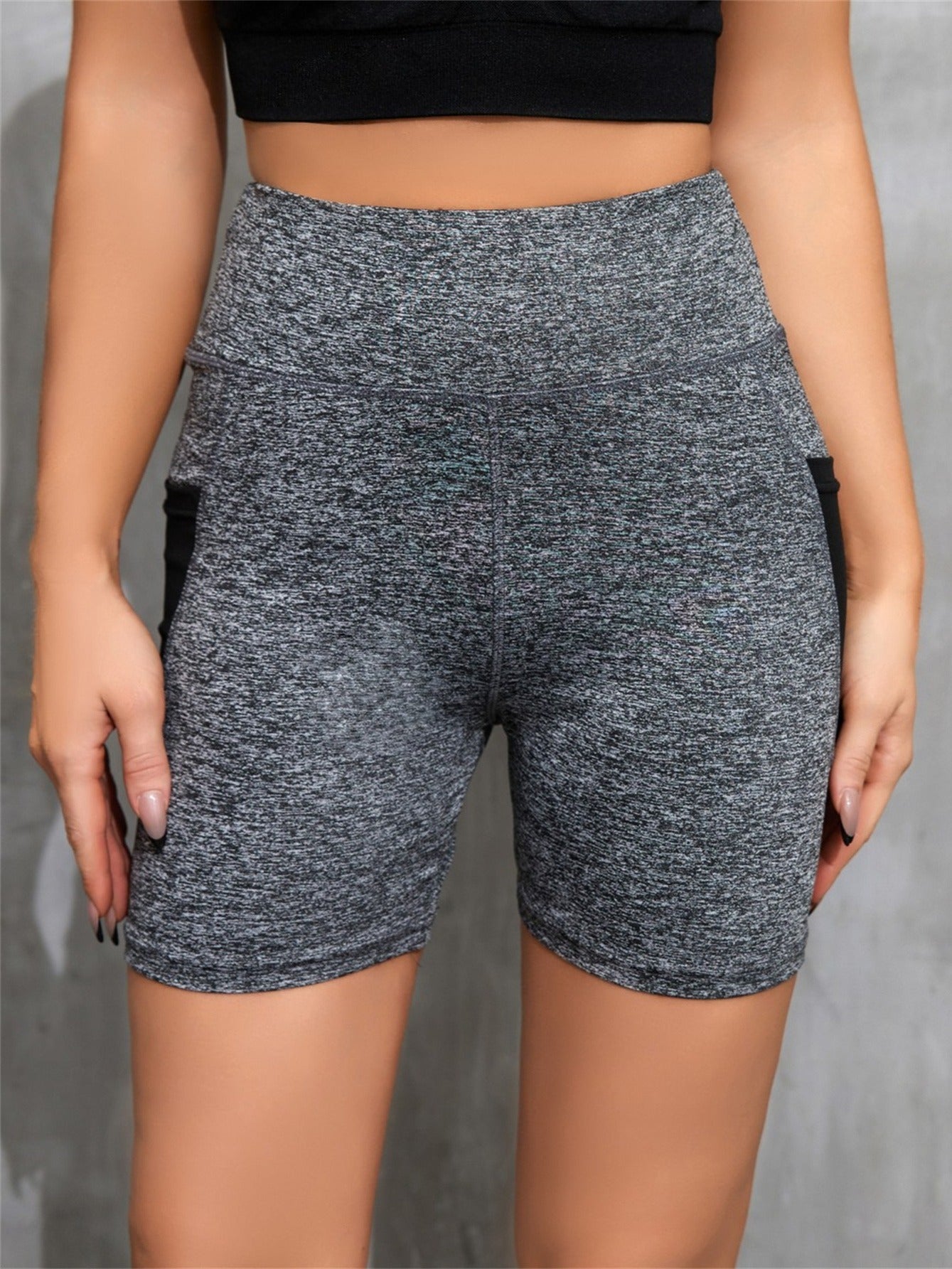 Breathable Sports Shorts with Mesh Pockets for Women