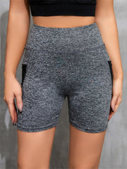 Breathable Sports Shorts with Mesh Pockets for Women