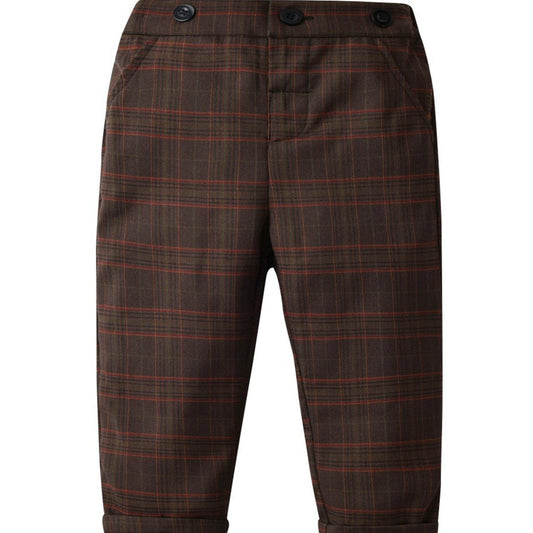 Boys Casual Gingham Pants Autumn/Winter