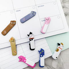 3 Pads Set Cat Shaped Mini Animal Index Sticky Note