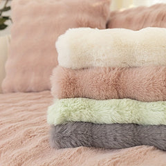Thick Plush Sofa Slipcover Non Slip Fuzzy Couch Cover Furniture Protector