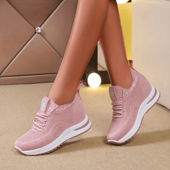 Women's Breathable Knit Inner Heightening Sneakers