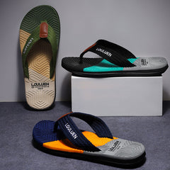 Men's Quick Drying Block Flip Flops Slides