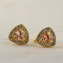 French Style Inlaid Diamond Cufflinks