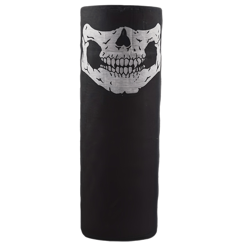 Skull Head Print Headscarf Hip Hop Mask Breathable Neck Gaiter Gothic Bandana