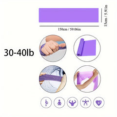 59in Resistance Bands for Yoga Pilates Rehab Fitness Strength Training