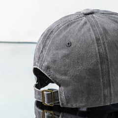 Washed Distressed Baseball Cap STAYWILD Embroidery Solid Sun Hat