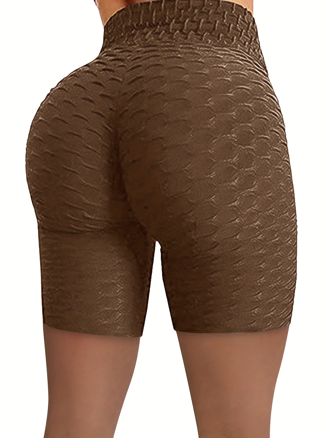 Y2K Solid Skinny Shorts Lifting High Waist Yoga Shorts