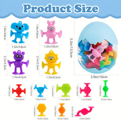 Sensory Suction Toys 40pcs 24pcs Travel Stress Relief Bath Toy