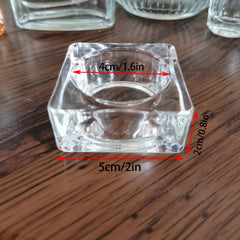 Transparent Glass Candle Holder, Various Shapes