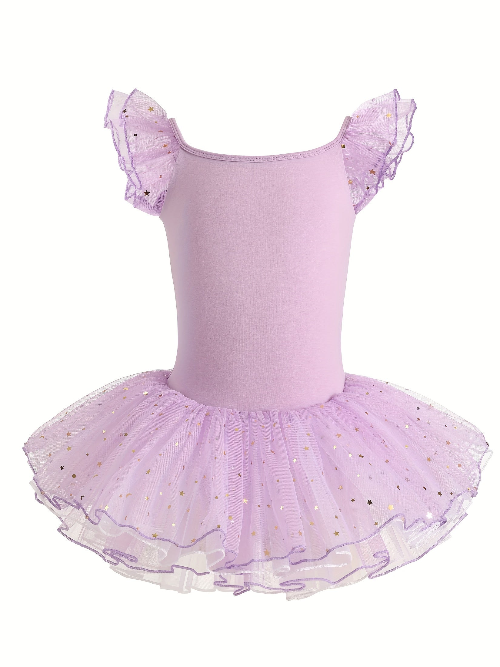 Girls 93 Cotton Sequin Trim Tutu Ballet Leotard Dance Suit