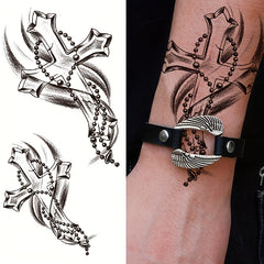 Peace Cross Waterproof Temporary Tattoo Stickers for Men Women