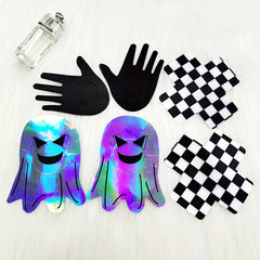3 Pairs Halloween Nipple Pasties Self-adhesive Breast Pasties