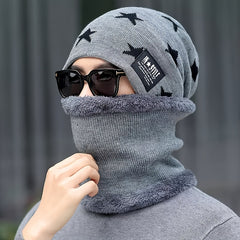 Youth Knitted Wool Hat Thick Warm Winter Cycling Hat