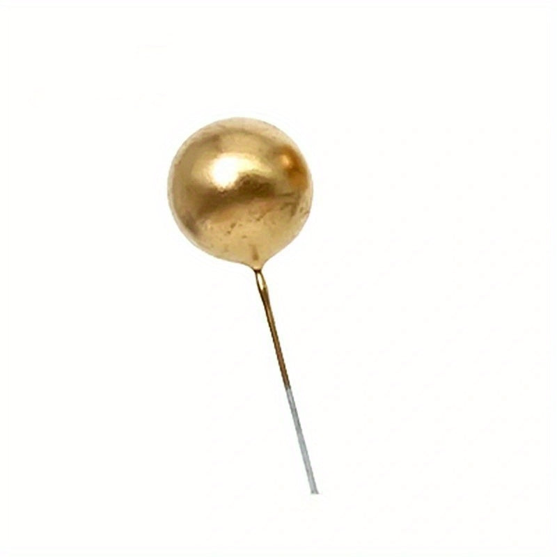 20pcs Golden Silvery Ball Cake Topper for Birthdays and Weddings