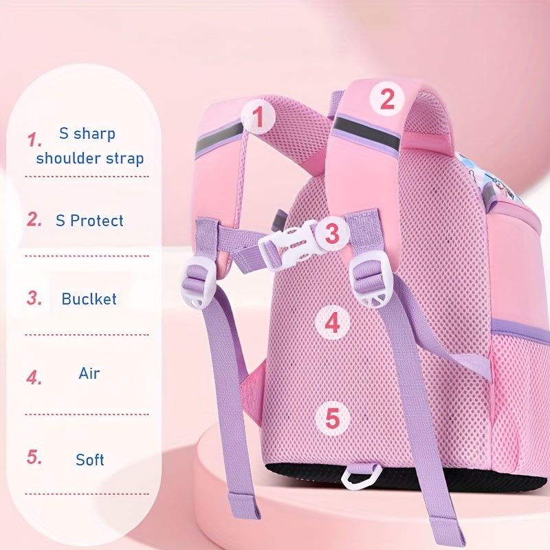Sweet Unicorn Pattern Backpack for Kids - Girls School Bag