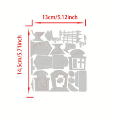 1pc Hallowmas Metal Cutting Dies Stencils DIY Scrapbook Card Craft Embossing