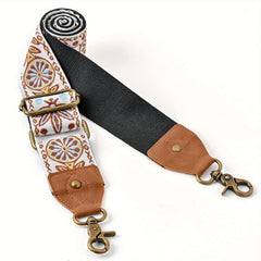 Ethnic Embroidered Wide Shoulder Strap Adjustable Replacement Belt