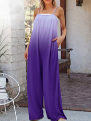 Boho Gradient Cami Jumpsuit Wide Leg Sleeveless