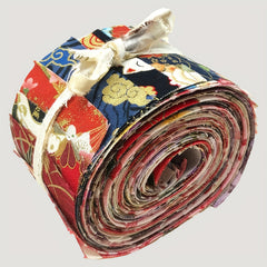25pcs 5.84x4.49 Cotton Fabric Roll Quilting Printed Craft Bundle Flower
