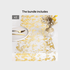 Glitter Foil Mesh Table Runner Roll Decorative Dining Table Centerpiece