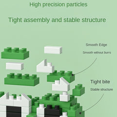 855pcs Frog Building Block Toy Cartoon Animal Assembly Building Block Toy