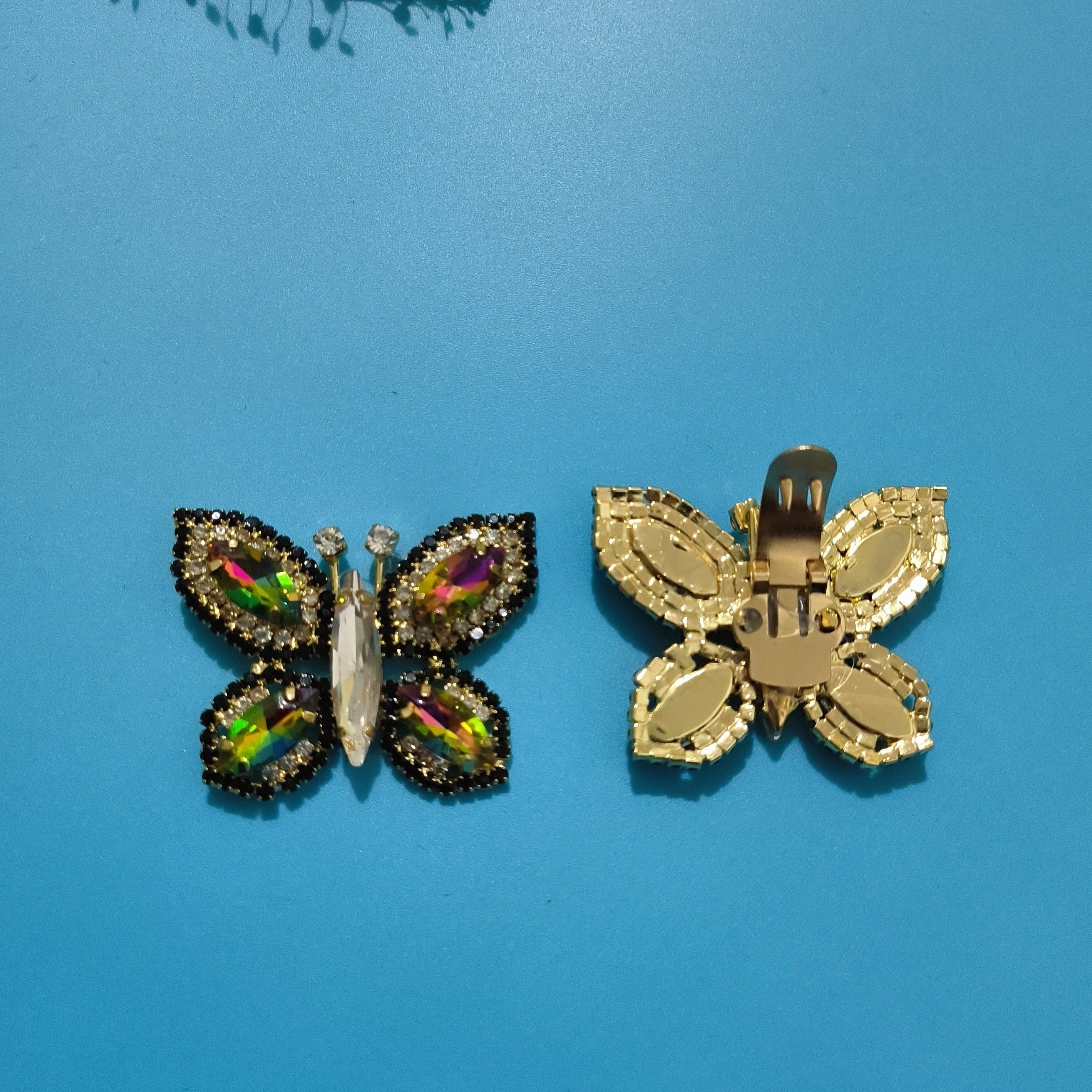 Crystal Butterfly Shoe Clips - Wedding Shoe Decorative Accessories